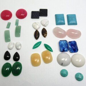 Gemstone cabochon pairs
